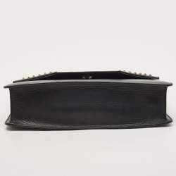 Pre Owned Saint Laurent Black Leather Studded Betty Shoulder Bag