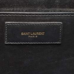Pre Owned Saint Laurent Black Leather Studded Betty Shoulder Bag