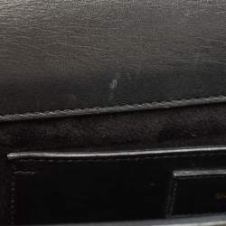 Pre Owned Saint Laurent Black Leather Studded Betty Shoulder Bag