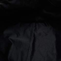 Pre Owned Saint Laurent Black Quilted Leather Maxi Icare Shopping Tote