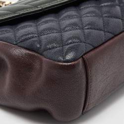 Saint Laurent Tri Color Matelasse Leather Envelope Shoulder Bag