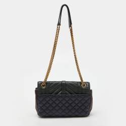 Saint Laurent Tri Color Matelasse Leather Envelope Shoulder Bag