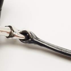 Pre Owned Saint Laurent Black Matelassé Leather Toy Loulou Crossbody Bag