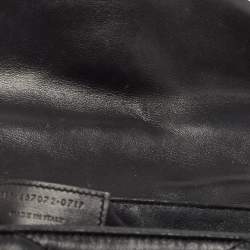 Pre Owned Saint Laurent Black Matelassé Leather Toy Loulou Crossbody Bag