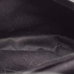 Pre Owned Saint Laurent Black Matelassé Leather Toy Loulou Crossbody Bag