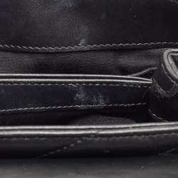 Pre Owned Saint Laurent Black Matelassé Leather Toy Loulou Crossbody Bag