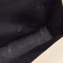 Pre Owned Saint Laurent Beige Leather Cassandra Flap Clutch 