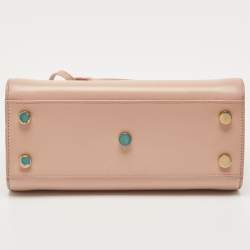 Pre Owned Saint Laurent Pale Pink Leather Nano Classic Sac De Jour Tote