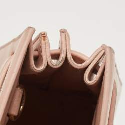 Pre Owned Saint Laurent Pale Pink Leather Nano Classic Sac De Jour Tote