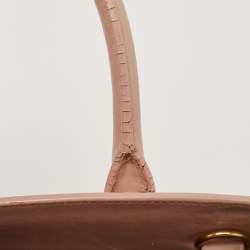 Pre Owned Saint Laurent Pale Pink Leather Nano Classic Sac De Jour Tote