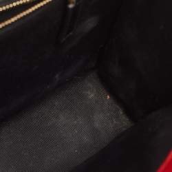 Saint Laurent Red Matelassé Leather Large Monogram Envelope Shoulder Bag