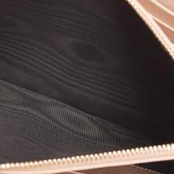 Saint Laurent Old Rose Matelassé Leather Cassandre Wallet on Chain