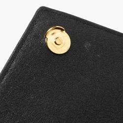 Saint Laurent Black Matelasse Leather Medium College Top Handle Bag