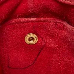 مملوكة مسبقًا حقيبة يد توتس سان لوران كلاسيك ساك دو جور جلد بنفسجي صغيرة