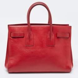 مملوكة مسبقًا حقيبة يد توتس سان لوران كلاسيك ساك دو جور جلد بنفسجي صغيرة