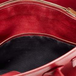 مملوكة مسبقًا حقيبة يد توتس سان لوران كلاسيك ساك دو جور جلد بنفسجي صغيرة