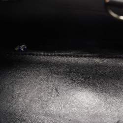 Pre Owned Saint Laurent Black Croc Embossed Leather Nano Classic Sac De Jour Tote