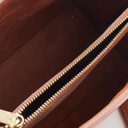 Pre Owned Saint Laurent Brown Leather Baby Sac De Jour Souple Tote