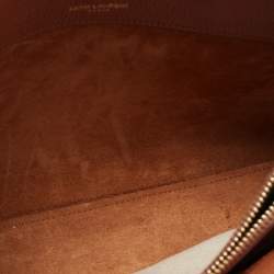 Pre Owned Saint Laurent Brown Leather Baby Sac De Jour Souple Tote