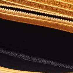 Saint Laurent Mustard Matelassé Leather Monogram Envelope Wallet on Chain