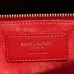 Saint Laurent Red Leather Large Sac De Jour Tote