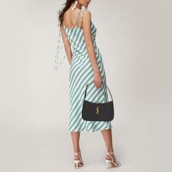 مملوكة مسبقًا Saint Laurent Black Leather LE 5 À 7 Shoulder Bag