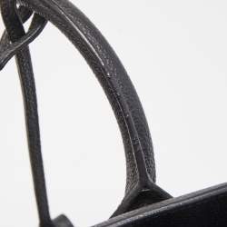 Saint Laurent Black Grain Leather Small Classic Sac De Jour Tote