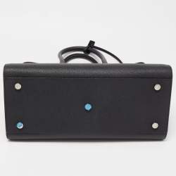 Saint Laurent Black Grain Leather Small Classic Sac De Jour Tote