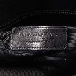 Saint Laurent Black Grain Leather Small Classic Sac De Jour Tote