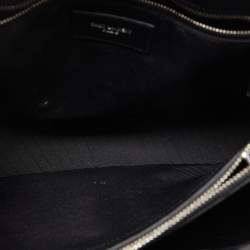 Saint Laurent Black Grain Leather Small Classic Sac De Jour Tote