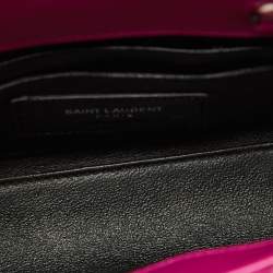 Pre Owned Saint Laurent Pink Leather Toy Sac De Jour Crossbody Bag