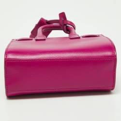 Pre Owned Saint Laurent Pink Leather Toy Sac De Jour Crossbody Bag