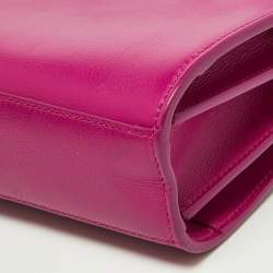 Pre Owned Saint Laurent Pink Leather Toy Sac De Jour Crossbody Bag