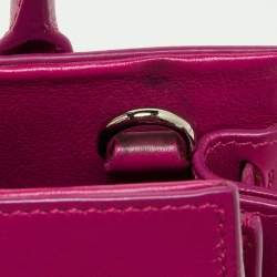 Pre Owned Saint Laurent Pink Leather Toy Sac De Jour Crossbody Bag