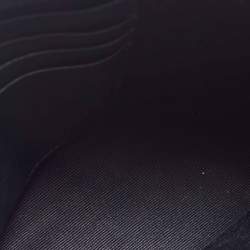 Pre Owned Saint Laurent Navy Blue Crinkled Leather Mini Niki Chain Shoulder Bag