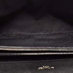 Pre Owned Saint Laurent Black Matelassé Leather Large College Top Handle Bag