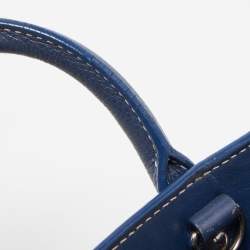 Pre Owned Saint Laurent Blue Leather Nano Classic Sac De Jour Tote