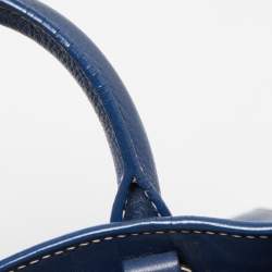 Pre Owned Saint Laurent Blue Leather Nano Classic Sac De Jour Tote