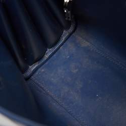 Pre Owned Saint Laurent Blue Leather Nano Classic Sac De Jour Tote