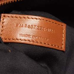 Saint Laurent Black Croc Embossed Leather Le 5 À 7 Hobo