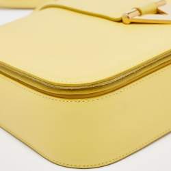 Pre Owned Saint Laurent Yellow Leather Ligne Y Crossbody Bag