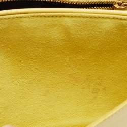 Pre Owned Saint Laurent Yellow Leather Ligne Y Crossbody Bag