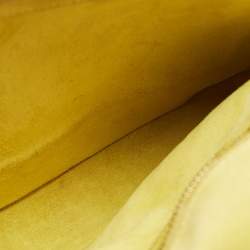 Pre Owned Saint Laurent Yellow Leather Ligne Y Crossbody Bag