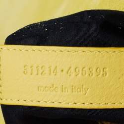 Pre Owned Saint Laurent Yellow Leather Ligne Y Crossbody Bag