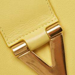 Pre Owned Saint Laurent Yellow Leather Ligne Y Crossbody Bag