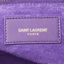 Pre Owned حقيبة كتف سان لوران حرف واي ليغن جلد أصفر