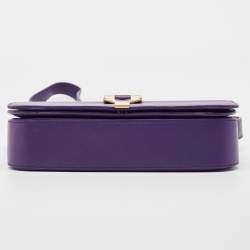 Pre Owned حقيبة كتف سان لوران حرف واي ليغن جلد أصفر