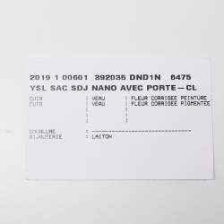 Pre Owned Saint Laurent Burgundy Croc Embossed Leather Nano Classic Sac De Jour Tote