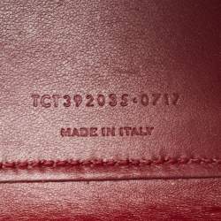 Saint Laurent Red Croc Embossed Leather Nano Classic Sac De Jour Tote
