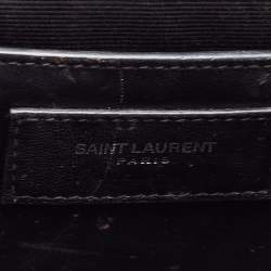 Pre Owned Saint Laurent Off White Leather Medium Kate Shoulder Bag
